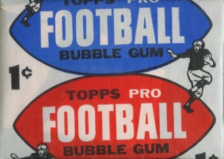 1950 Unopened Packs (1950's) 1957 Topps 1 Cent Wax Pack #57T1cwp Football Card