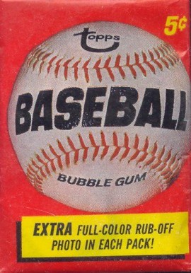 1960 Unopened Packs (1960's) 1966 Topps Wax Pack #66TWP Baseball Card