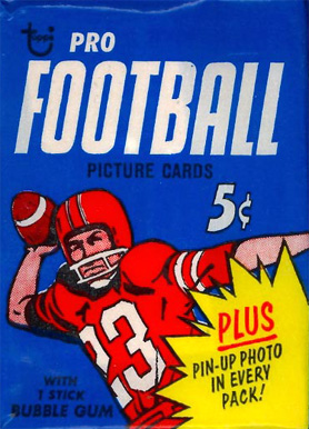 1960 Unopened Packs (1960's) 1968 Topps Wax Pack #68Twp Football Card