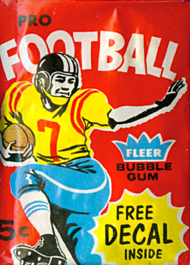 1960 Unopened Packs (1960's) 1960 Fleer 5 Cent Wax Pack #60F5cwp Football Card