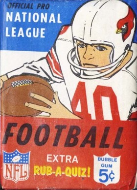 1960 Unopened Packs (1960's) 1967 Philadelphia 5 Cent Wax Pack #67P5cwp Football Card