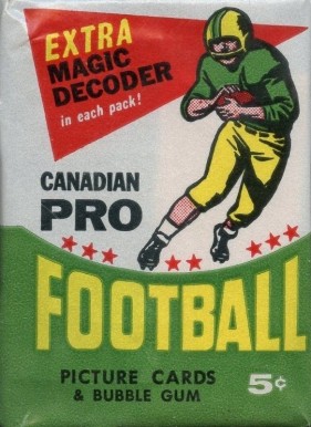 1960 Unopened Packs (1960's) 1964 Topps CFL Wax Pack #64TCwp Football Card