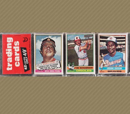 1970 Unopened Packs (1970's) 1976 Topps Rack Pack #76Trp Baseball Card