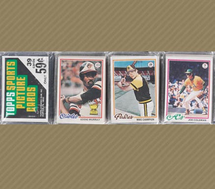 1970 Unopened Packs (1970's) 1978 Topps Rack Pack #78Trp Baseball Card