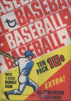 1970 Unopened Packs (1970's) 1970 Topps Wax Pack #70Twp Baseball Card