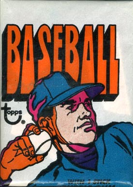 1970 Unopened Packs (1970's) 1972 Topps Wax Pack #72Twp Baseball Card