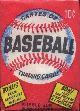 1970 Unopened Packs (1970's) 1974 O-Pee-Chee Wax Pack #74OPCWP Baseball Card
