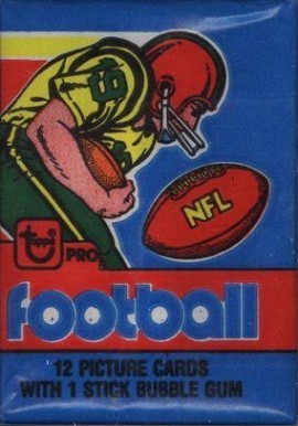 1970 Unopened Packs (1970's) 1979 Topps Wax Pack #79Twp Football Card