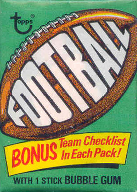 1970 Unopened Packs (1970's) 1974 Topps Wax Pack #74Twp Football Card