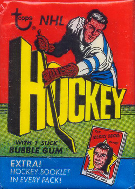 1970 Unopened Pack (1970's) 1971 Topps Wax Pack #71twp Hockey Card