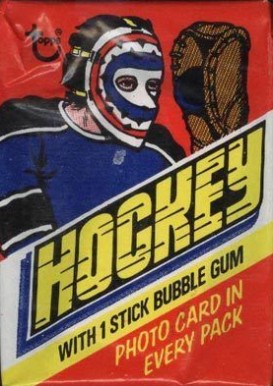 1970 Unopened Pack (1970's) 1977 Topps Wax Pack #77Twp Hockey Card