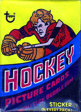 1970 Unopened Pack (1970's) 1978 Topps Wax Pack #78Twp Hockey Card