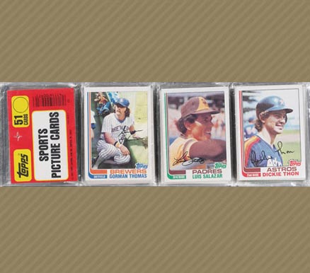 1980 Unopened Packs (1980's) 1982 Topps Double Rack Pack #82TDRP Baseball Card