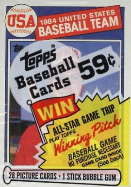 1980 Unopened Packs (1980's) 1985 Topps Cello Pack #85tcp Baseball Card