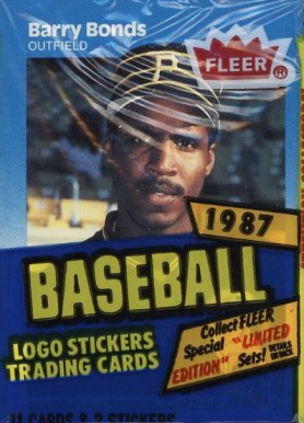 1980 Unopened Packs (1980's) 1987 Fleer Cello Pack #87fcp Baseball Card