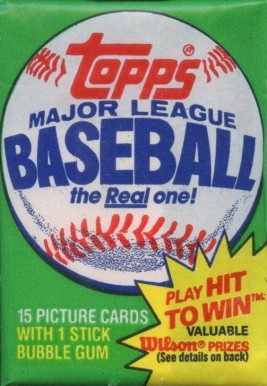 1980 Unopened Packs (1980's) 1981 Topps Wax Pack #81TWP Baseball Card