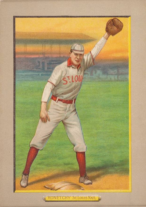1911 Turkey Reds KONETCHY, St. Louis Nat'L #103 Baseball Card