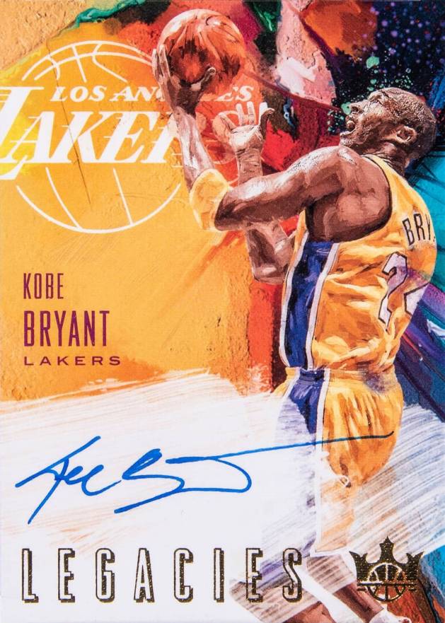 2018 Court Kings Legacies Signatures Kobe Bryant #KBR Basketball Card