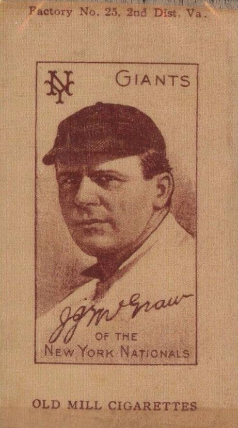 1911 Colored Silks John McGraw #69 Baseball Card
