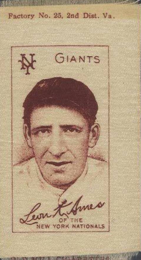 1911 Colored Silks Leon Ames #1 Baseball Card