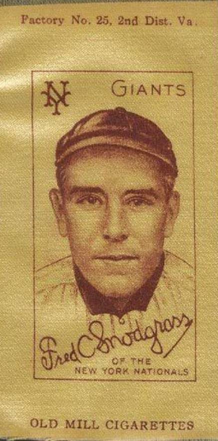 1911 Colored Silks Fred Snodgrass #101 Baseball Card