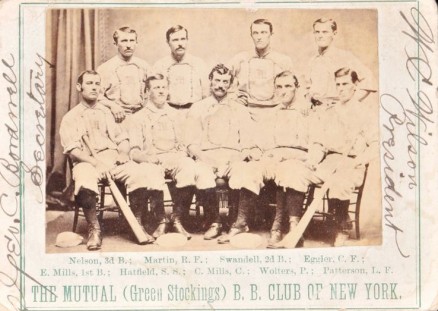 1869 Peck & Snyder New York Mutuals # Baseball Card