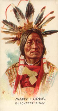 1888 Allen & Ginter American Indian Chiefs Many Horns # Non-Sports Card