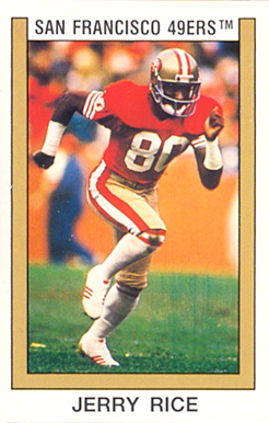 1989 Panini Stickers Jerry Rice #161 Football Card
