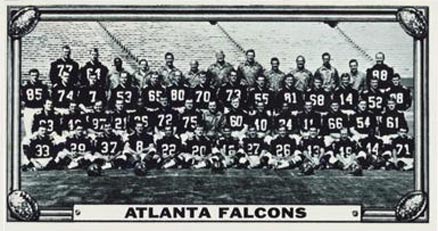 1968 Topps Test Teams Atlanta Falcons #8 Football Card