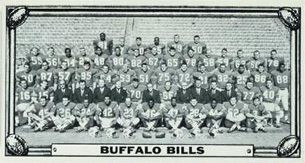 1968 Topps Test Teams Buffalo Bills #12 Football Card