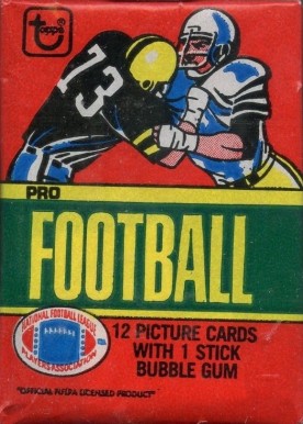 1980 Unopened Packs (1980's) 1980 Topps Wax Pack #80Twp Football Card