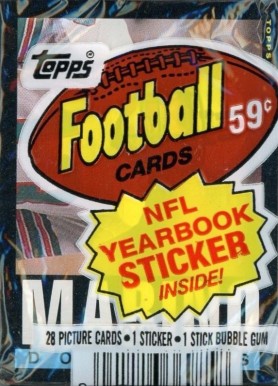 1980 Unopened Packs (1980's) 1985 Topps Cello Pack #85Tcp Football Card