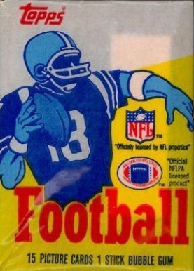 1980 Unopened Packs (1980's) 1985 Topps Wax Pack #85Twp Football Card