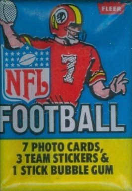 1980 Unopened Packs (1980's) 1981 Fleer Wax Pack #81Fwp Football Card
