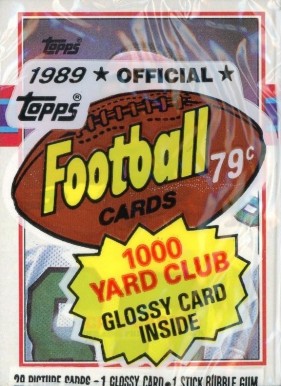 1980 Unopened Packs (1980's) 1989 Topps Cello Pack #89Tcp Football Card