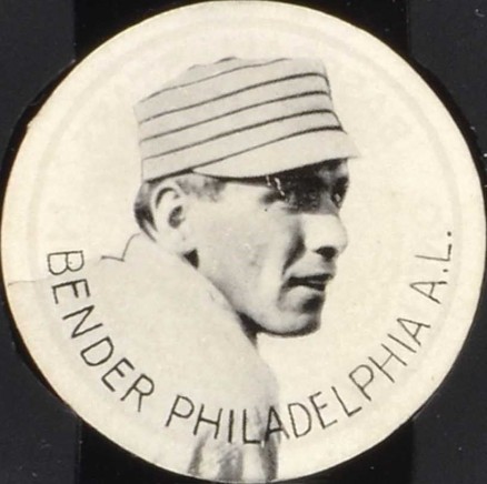 1910 Ju-Ju Drums Bender Philadelphia A.L. # Baseball Card