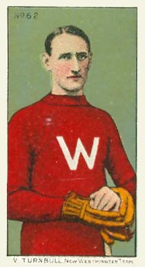 1910 Imperial Tobacco Co. W. Turnbull, New Westminster Team #62 Hockey Card