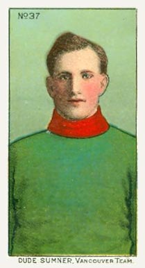 1910 Imperial Tobacco Co. Dude Sumner, Vancouver Team #37 Hockey Card