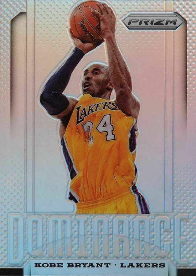 2013 Panini Prizm Dominance Kobe Bryant #24 Basketball Card