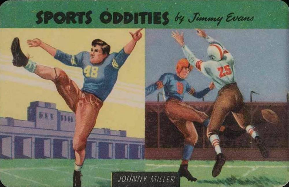 1954 Quaker Sports Oddities Johnny Miller #1 Football Card
