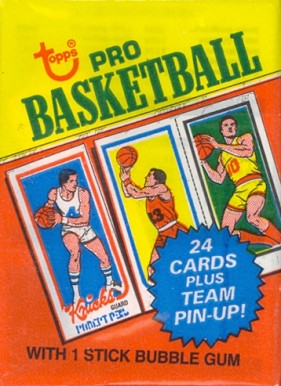 1980 Unopened Packs 1980 Topps Wax Pack #80WP Basketball Card