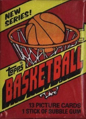 1980 Unopened Packs 1981 Topps Wax Pack #81Twp Basketball Card