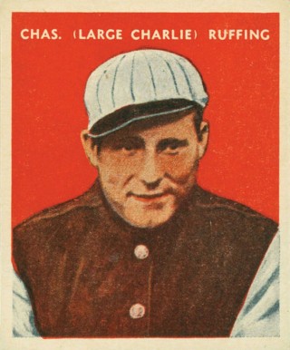 1932 U.S. Caramel Charles (Large Charlie) Ruffing #20 Baseball Card