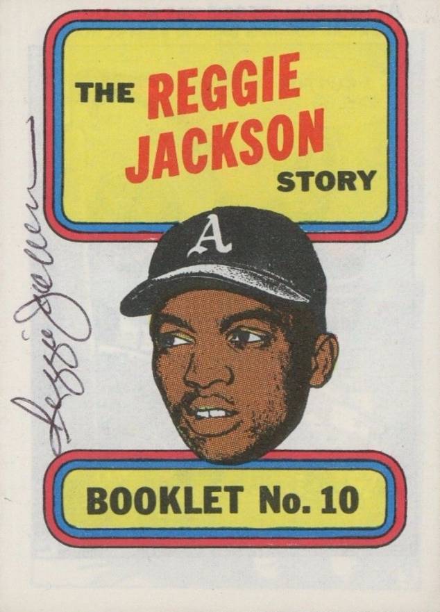 1970 Topps Booklet Reggie Jackson #10 Baseball Card