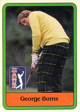 1981 Donruss Golf George Burns #7 Golf Card