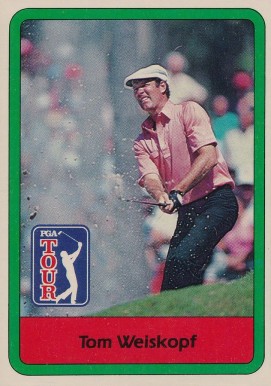 1982 Donruss Golf Tom Weiskopf #17 Golf Card