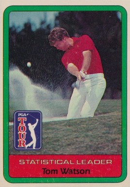 1982 Donruss Golf Tom Watson #Wat-stat Golf Card