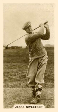 1928 J. Milhoff & Co. Jesse Sweetser #10 Golf Card