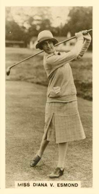 1928 J. Milhoff & Co. Miss Diana V. Esmond #11 Golf Card