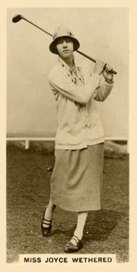 1928 J. Milhoff & Co. Miss Joyce Wethered #13 Golf Card